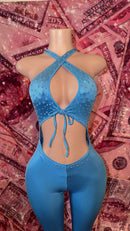 Blue Rhinestone Dancer