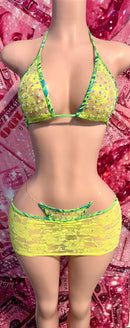 Yellow Rhinestone Dancer